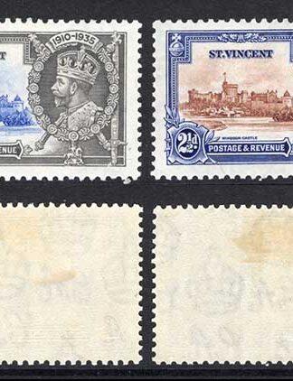 St Vincent SG142/5 1935 Silver Jubilee M/M Cat 11 Pounds