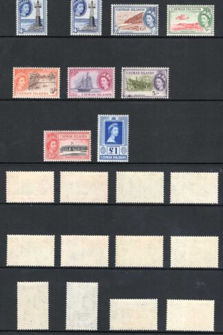 Cayman Is SG148/61a Set of 15 M/M Cat 130 Pounds