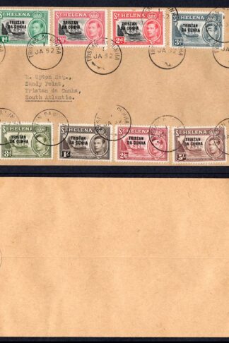 Tristan Da Cuna SG1/12 KGVI Set on a First day Cover Cat 120+++ Pounds