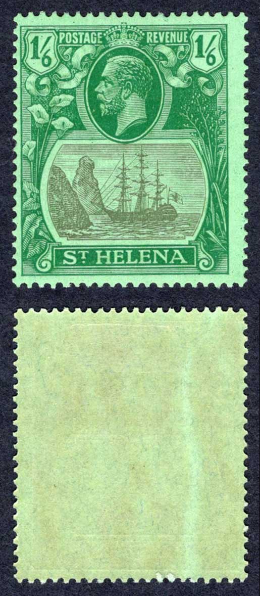 St Helena SG107 1/6 Wmk Script M/M Cat 17 Pounds