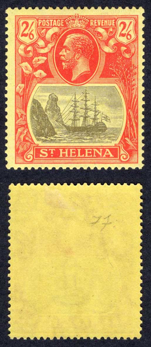 St Helena SG109 2/6 Wmk Script M/M Cat 25 Pounds