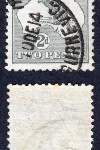 Australia SG3 2d Grey Kangaroo Wmk Wide Crown used Cat 6.50 Pounds