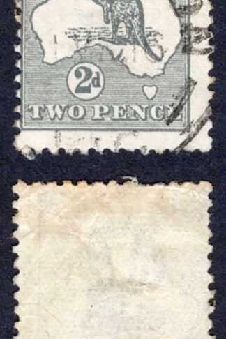 Australia SG3 2d Grey Kangaroo Wmk Wide Crown used Cat 6.50 Pounds