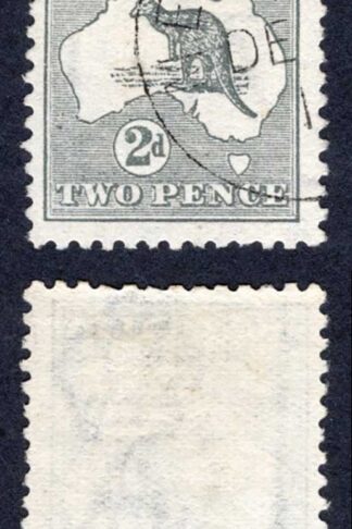 Australia SG3 2d Grey Kangaroo Wmk Wide Crown used Cat 6.50 Pounds
