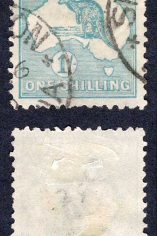 Australia SG40 1/- Kangaroo Wmk Narrow Crown used Cat 8 Pounds