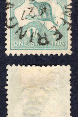 Australia SG42c 5/- Grey and Pale Yellow Wmk Narrow Crown used Cat 110 Pounds