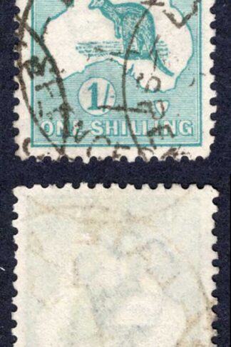 Australia SG28 1/- Kangaroo Wmk medium Crown used Cat 45 Pounds