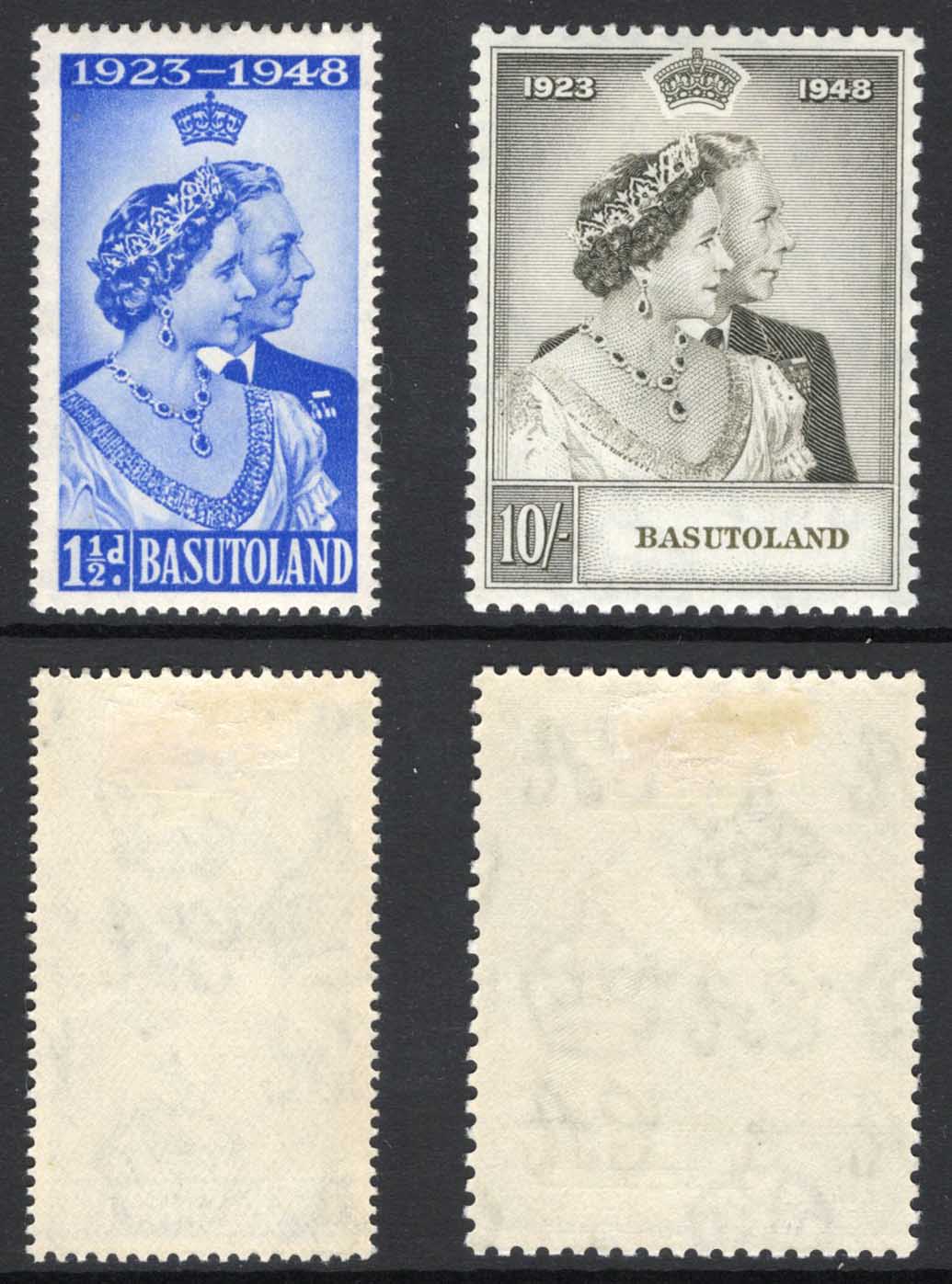 Basutoland SG36/7 1948 Silver Wedding M/M Cat 50.20 Pounds