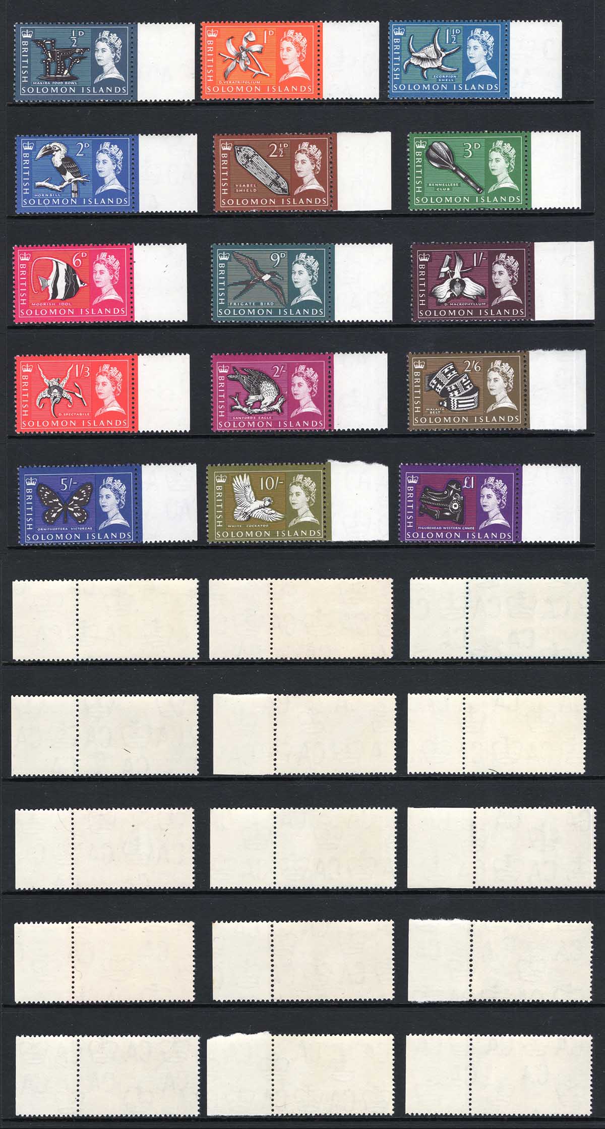 British Solomon Is SG112/26 Set of 15 U/M Cat 55 pounds