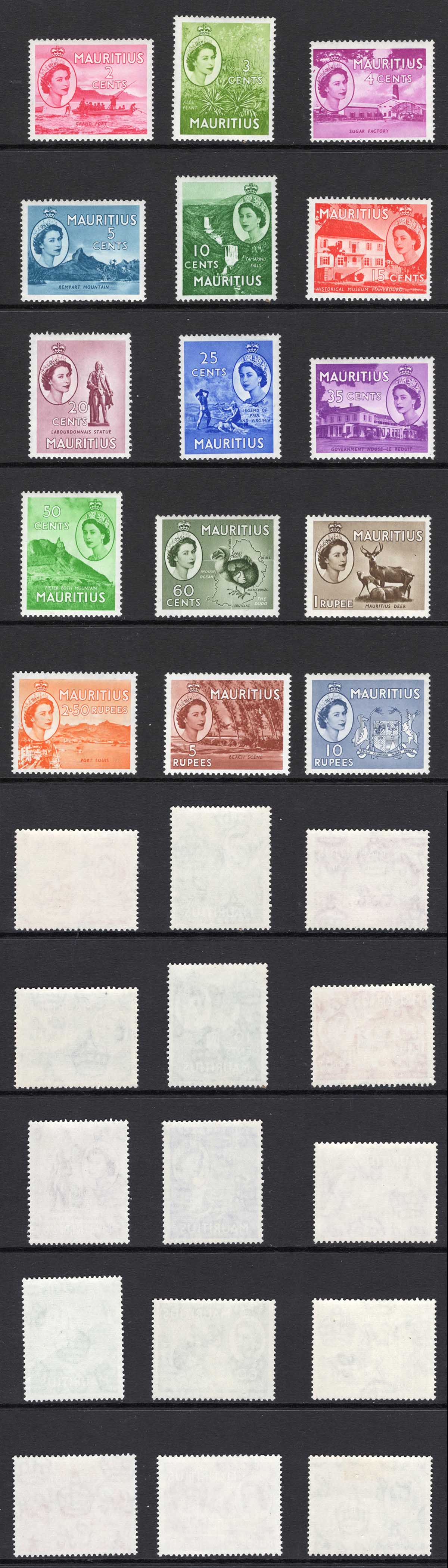 Mauritius SG293/306 Set of 15 U/M Cat 70 pounds