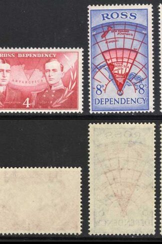 Ross Dependency SG1/4 Set inc Both 8d shades U/M Cat 13.50 pounds