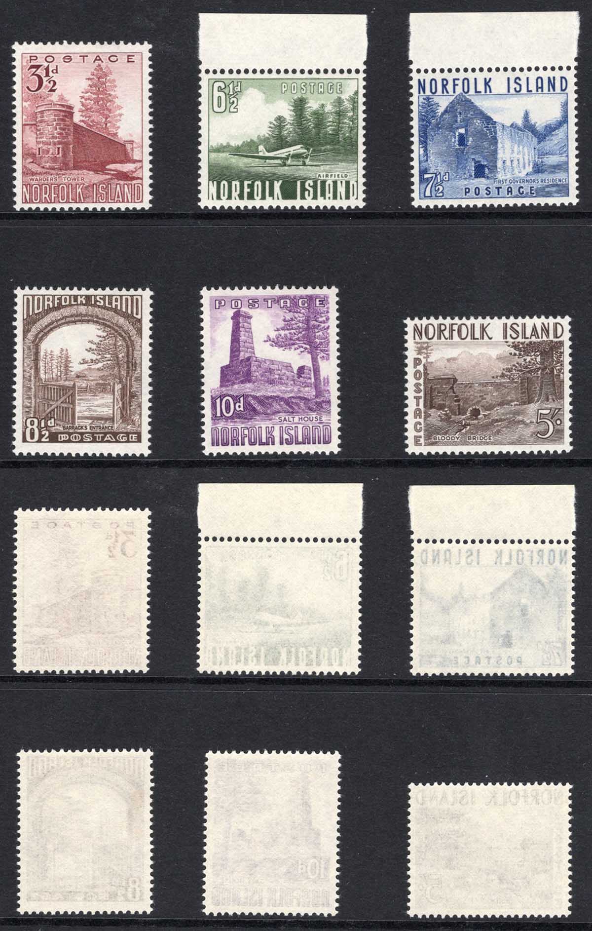 Norfolk Is SG13/18 1953 Set of 6 U/M Cat 35 pounds