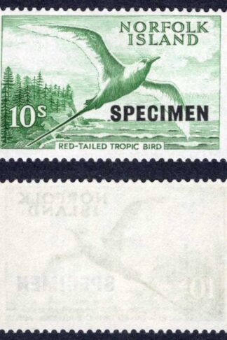 Norfolk Is SG36s 10/- Opt SPECIMEN U/M Cat 35 pounds