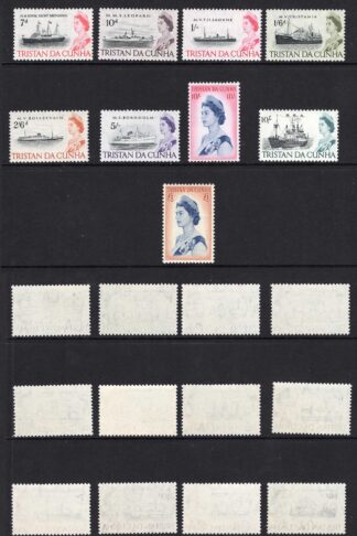 Tristan Da Cunha SG71/84b Set of 17 U/M Cat 60 pounds