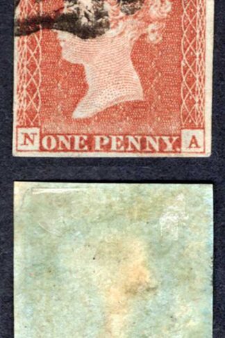 1841 Penny Red (NA) Plate 33 Norwich Maltese Cross Fine Four Margin Cat 550