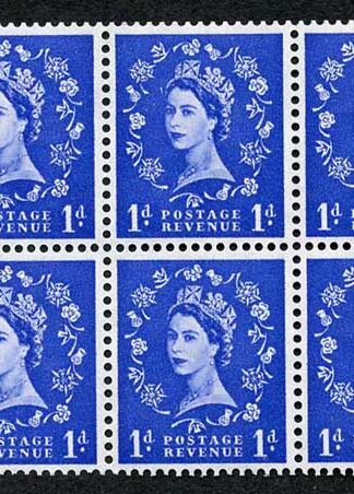 SB26 1d Wmk Edward Upright Booklet Pane of Six U/M
