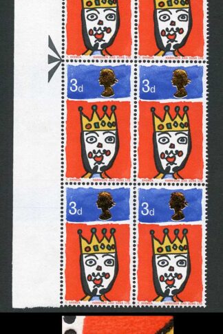 Spec W109c 1966 3d Christmas (Ordinary) with Missing T Variety Pair U/M