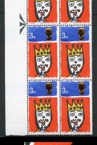 Spec W109c 1966 3d Christmas (Ordinary) with Missing T Variety Pair U/M