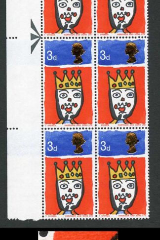 Spec W109c 1966 3d Christmas (Ordinary) with Missing T Variety Pair U/M