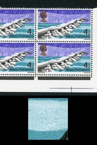 Spec W130c 1967 4d Bridges with Retouched O Variety Block of 4 U/M