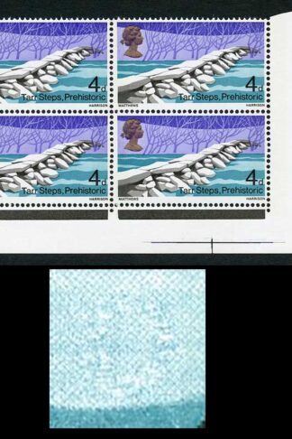 Spec W130c 1967 4d Bridges with Retouched O Variety Block of 4 U/M