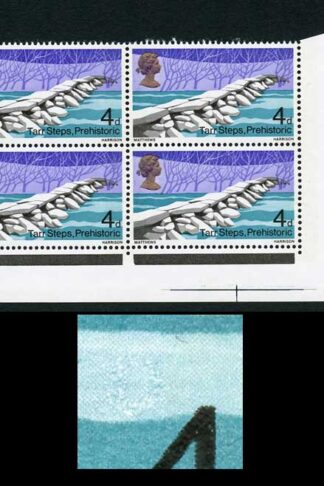 Spec W130c 1968 4d Bridges with Retouched O Variety U/M