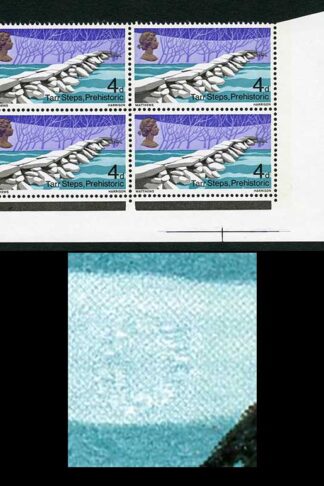 Spec W130c 1968 4d Bridges with Retouched O Variety Block of 4 U/M