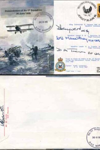 B10c D.H.5 Disbandment of No.57 Signed Squadron and Flight Commanders (A)