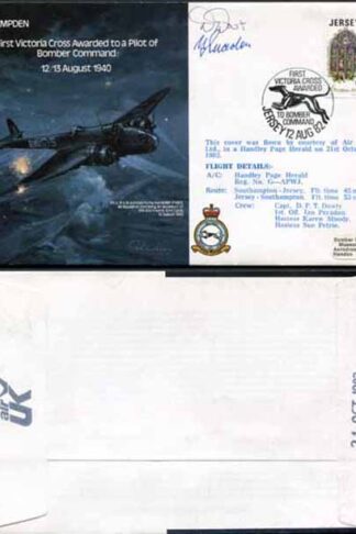 B24b 1st Victoria Cross Awarded to a Pilot of BC Capt and 1st Off Signed