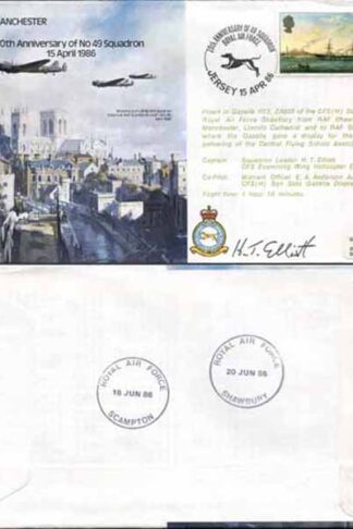 B27b Avro Manchester 70th Anniv of No.49 Squadron Pilot Signed