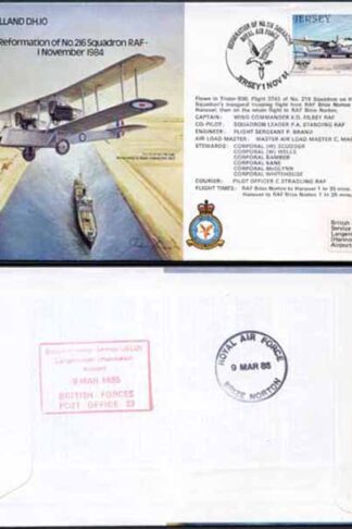 B11a Reformation of No.216 Squadron Standard Cover
