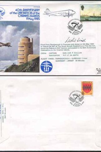 AC18c 40th Ann of the Liberation of the Channel Islands 9.5.85 Signed Cover