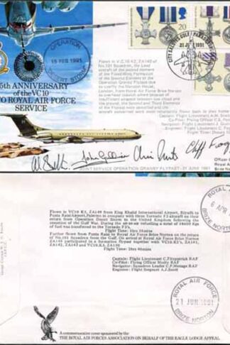 AC50b 25th Ann of the VC1O into Military Service. Crew Signed (A)