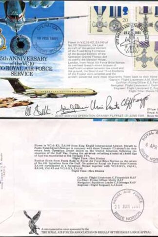 AC50b 25th Ann of the VC1O into Military Service. Crew Signed (C)