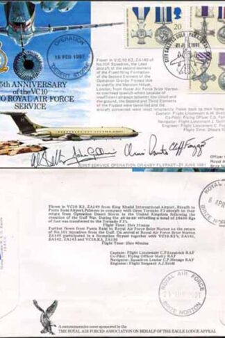 AC50b 25th Ann of the VC1O into Military Service. Crew Signed