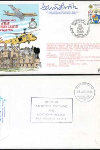 AC31c 50th Ann of RAF Pitreavie Castle Signed ACM Brook (A)