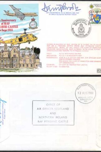 AC31c 50th Ann of RAF Pitreavie Castle Signed ACM Brook (B)