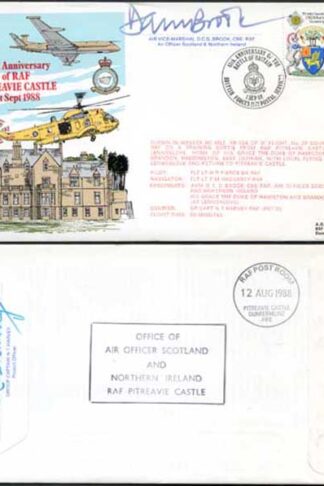 AC31c 50th Ann of RAF Pitreavie Castle Signed ACM Brook (C)
