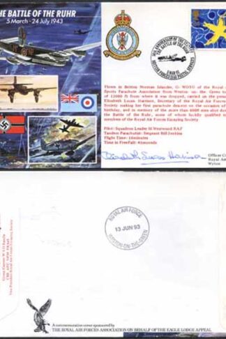 JS43/2 The Battle of the Ruhr Signed Elizabeth Ethel Marie Lucas Harrison (B)