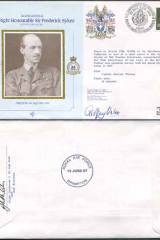CDM2a RAF COMMANDERS SERIES Frederick Sykes Signed by Gp Capt G J Oxlee (B)