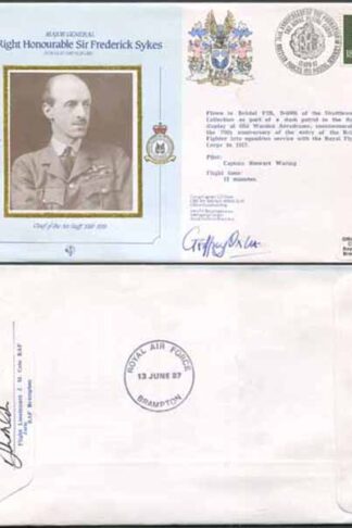 CDM2a RAF COMMANDERS SERIES Frederick Sykes Signed by Gp Capt G J Oxlee (C)