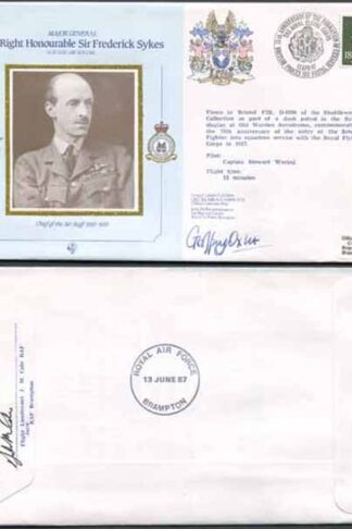 CDM2a RAF COMMANDERS SERIES Frederick Sykes Signed by Gp Capt G J Oxlee (D)