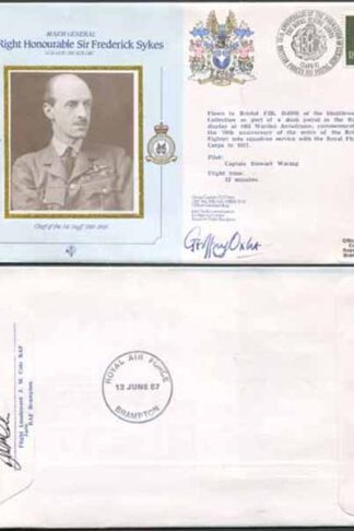 CDM2a RAF COMMANDERS SERIES Frederick Sykes Signed by Gp Capt G J Oxlee (E)