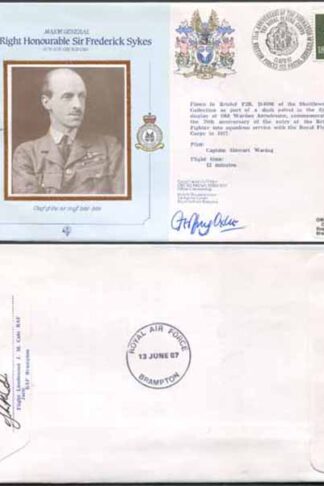 CDM2a RAF COMMANDERS SERIES Frederick Sykes Signed by Gp Capt G J Oxlee (G)
