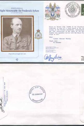CDM2a RAF COMMANDERS SERIES Frederick Sykes Signed by Gp Capt G J Oxlee (H)