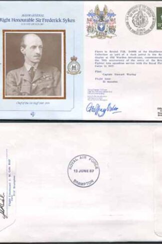 CDM2a RAF COMMANDERS SERIES Frederick Sykes Signed by Gp Capt G J Oxlee (L)