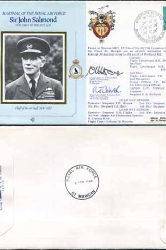 CDM3a RAF COMMANDERS SERIES John Salmond Signed Capt Moore and Wg Cdr Colver (F)