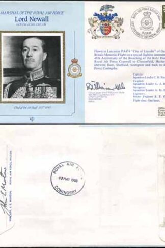 CDM5a RAF COMMANDERS Lord Newall Ellington Signed Gp Capt S M D Williamson (B)