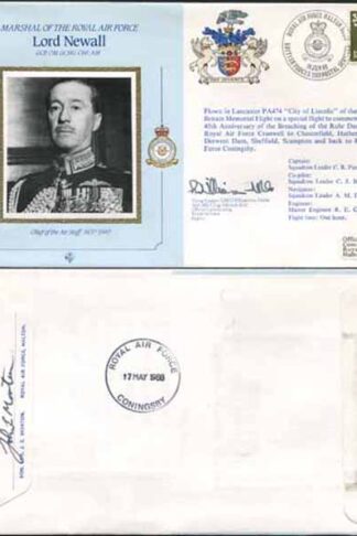 CDM5a RAF COMMANDERS Lord Newall Ellington Signed Gp Capt S M D Williamson (C)