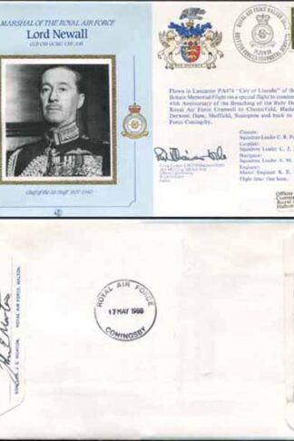 CDM5a RAF COMMANDERS Lord Newall Ellington Signed Gp Capt S M D Williamson (D)